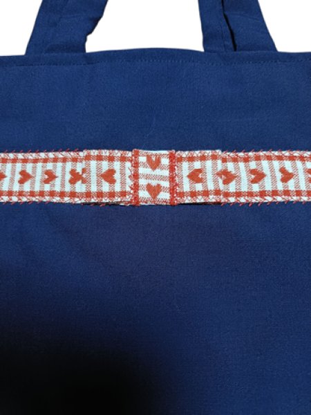 画像2: SALE♪　移動袋　レッスンバック【３０×４０】リボン (2)