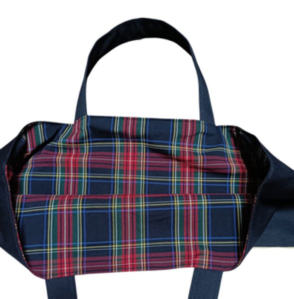 画像4: 移動袋【３０×４０】クロスステッチ　さくらんぼ　九段白百合仕様 (4)