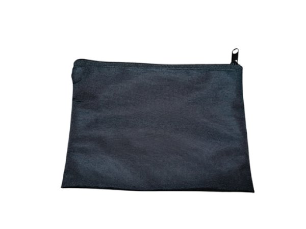 画像7: 収納ポーチ付ママエコバック【黒】グログランリボン (7)