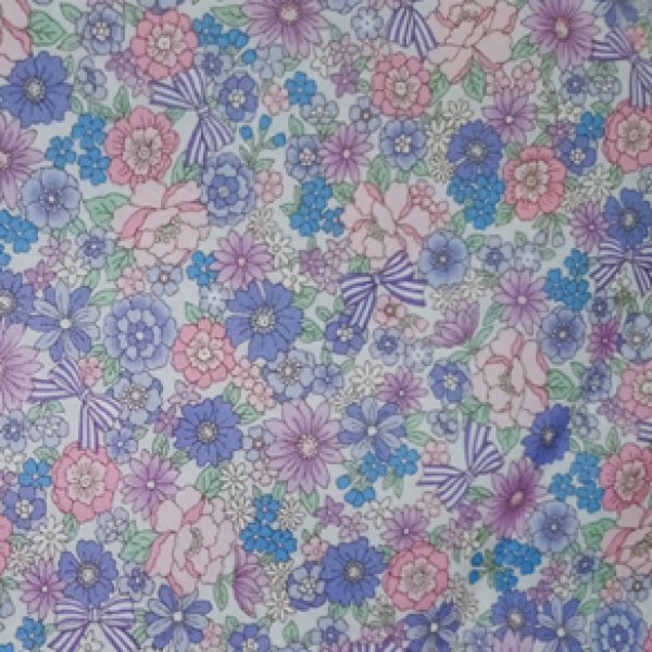画像1: 図工マット 【40×60】お花リボン (1)