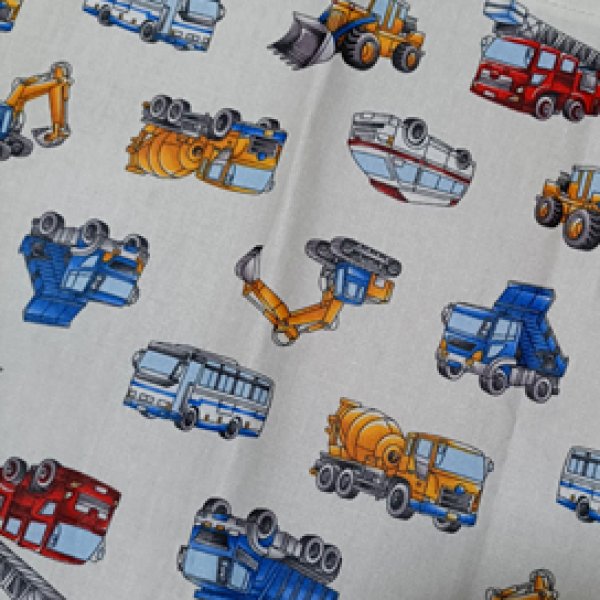 画像1: ラミネートランチマット【25×35】働く車 (1)