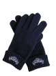 画像1: キッズニット手袋【紺】M　ティアラ (1)