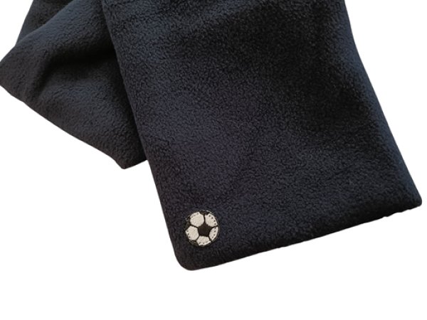画像2: フリースマフラー【紺】サッカー (2)