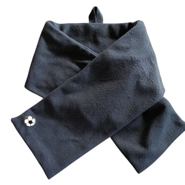 画像1: フリースマフラー【紺】サッカー (1)