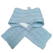 画像5: 手編みマフラー80【水色】メリノウール ベビー (5)