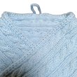 画像5: 手編みマフラー80【水色】メリノウール ベビー (5)