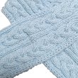 画像4: 手編みマフラー80【水色】メリノウール ベビー (4)