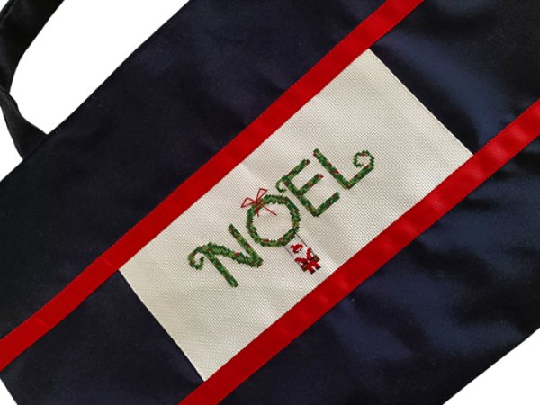 画像2: お道具袋【３０×４０×５】クリスマス　湘南白百合仕様 (2)