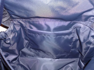 画像1: スクールショルダーMプラス刺繍【紺】ブルーバラ＆つぼみ